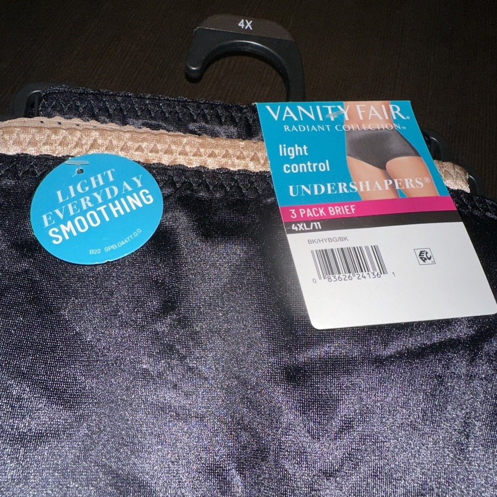 Vanity Fair Radiant Undershapers Brief Underwear 3 Pair Nylon Women‎ 4XL/11